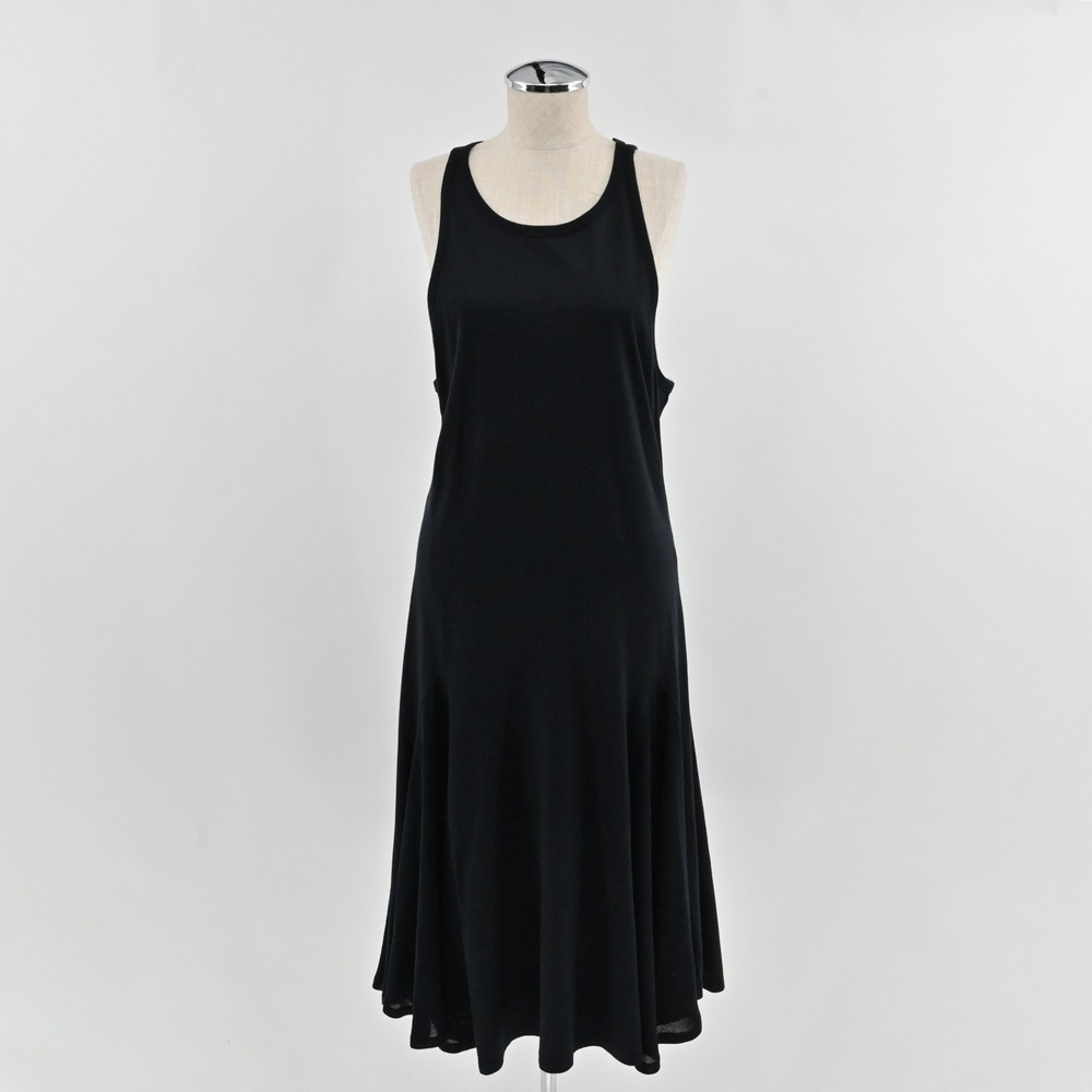 Ralph Lauren Black Label Midi Dress Womens Size L‎ Cotton Flared Tank Sleeveless
